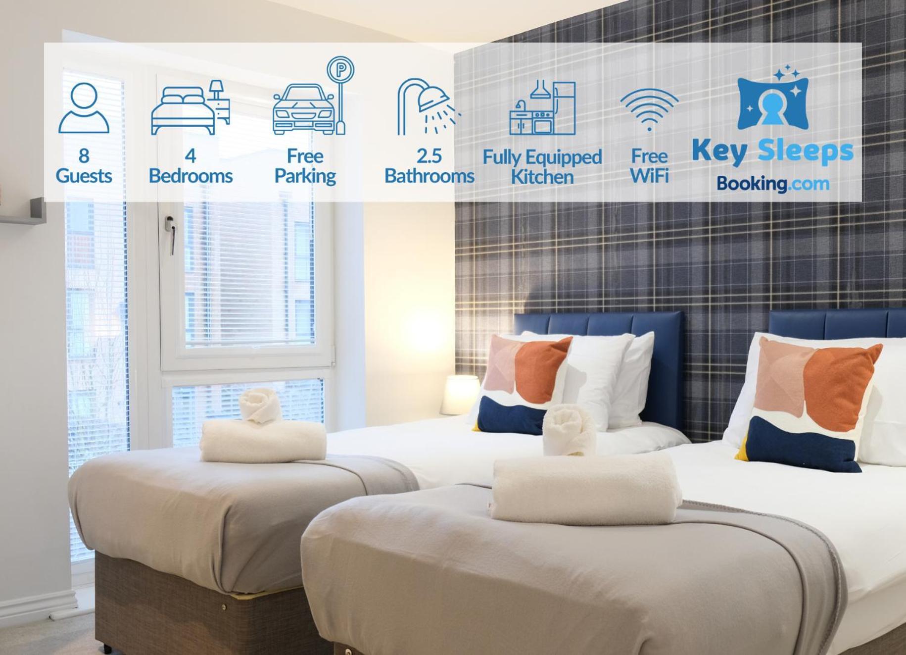 Apartment Four Bedroom House By Keysleeps Short Lets Contractor Campbell Park Location